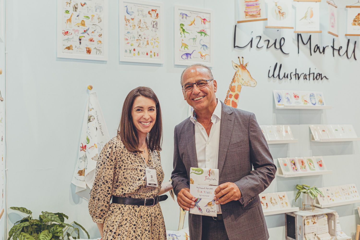 Theo Paphitis and Lizzie Martell at SBS Autumn Fair